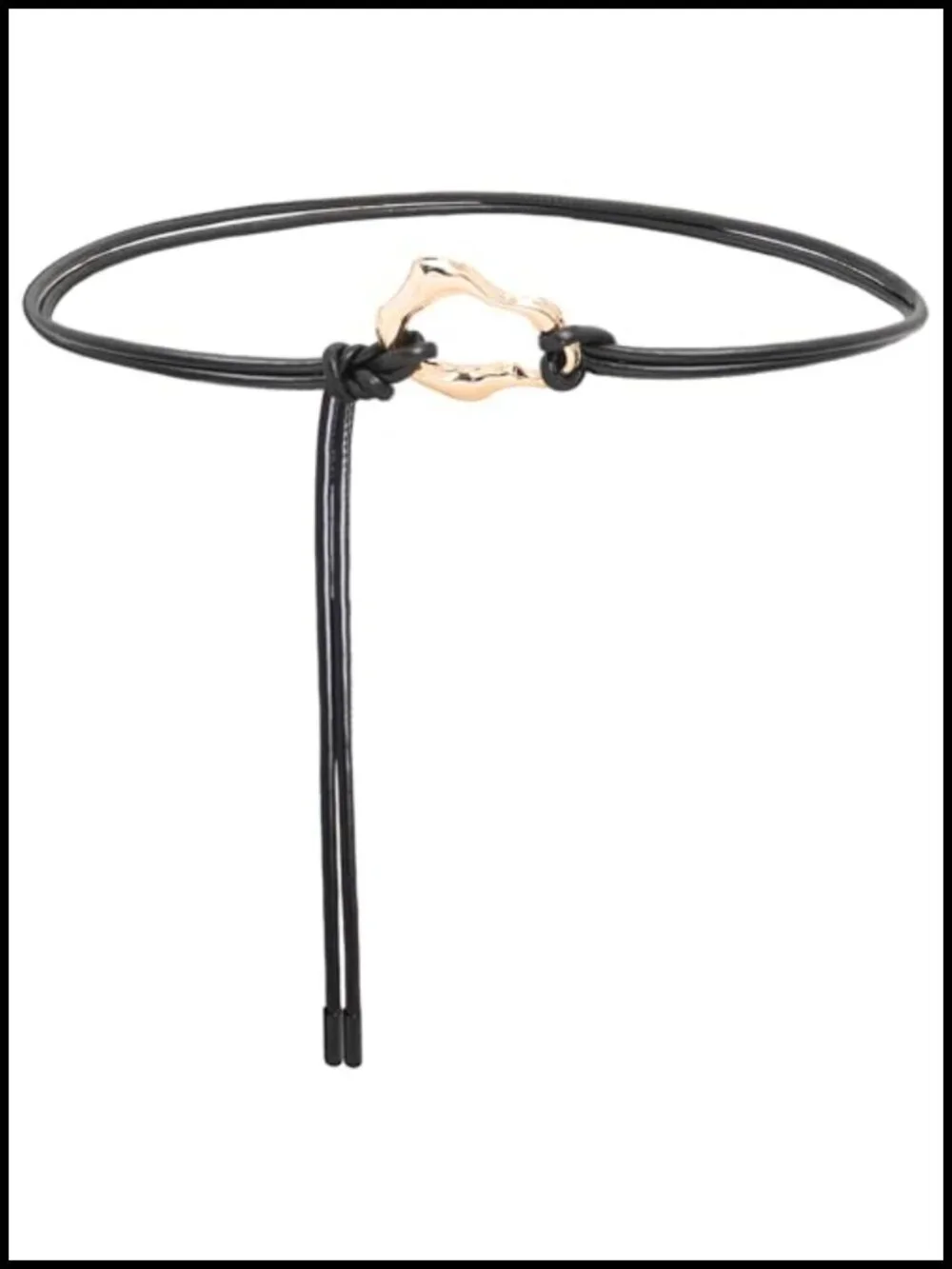 Knotted Belt for Women Thin PU Leather Belt Dresses Waist 28-40